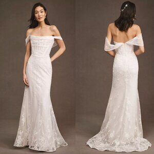 Anthropologie - Watters Emilia Strapless Corset Wedding Gown (NWT)